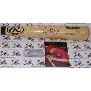   Signed Bat     Official Rawlings Natural Big Stick