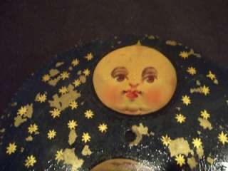  Moon Phase Dial Moon Dial Hand Painted On Brass For Grandfather Clock