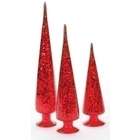 Quality Best Quality  3pc Set 12 18 Red Cone Tree Figurine