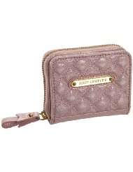 Juicy Couture Continental Quilted Shimmer Pink Shine Wallet Purse