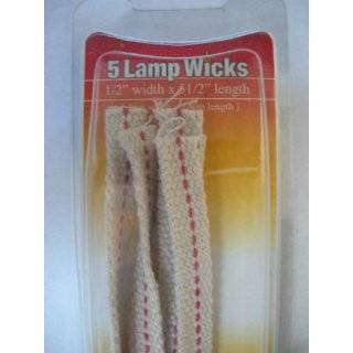   Replacement Hurricane Lantern and Oil Lamps Wicks 5 1/2 X 1/2 5 Pack