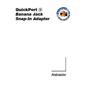  Leviton AC837 BWR Acenti Red Banana Jack QuickPort Snap In 