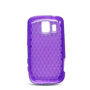 TPU Purple Hexagonal Pattern Silicone Skin Gel Cover Case 
