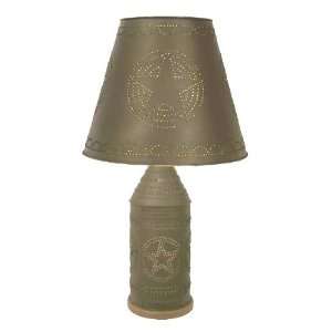  Large Paul Revere Lamp with Tin Western Star Shade