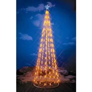  String Light Christmas Cone Tree in Yellow