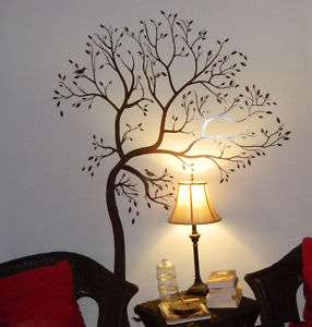 LARGE TREE WITH BIRD Wall Decal Deco Art Sticker Mural  