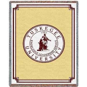  Tuskegee Univ Seal   69 x 48 Blanket/Throw   Tuskegee 