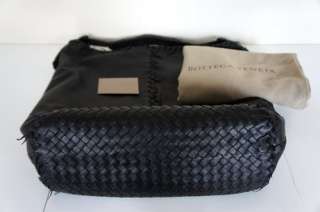 NWT Bottega Veneta Large Leather Shoulder Bag, Black MSRP $2390  
