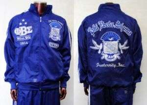 PHI BETA SIGMA blue long sleeve warm up suite L 5XL  