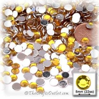  Round 5mm   21ss flatback Beer Brown Arts, Crafts & Sewing