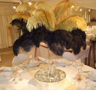 Ostrich feathers are stunning for Wedding Table centrepieces such as 