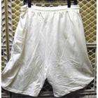 DDI Plus Sized White Cotton Anvil Athletic Shorts(Pack of 36)