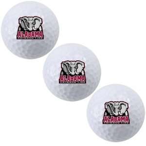  Crimson Tide 3 Pack Logo Golf Balls 