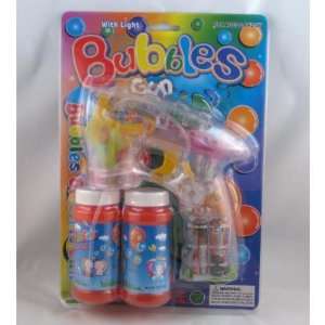   Flashing Bubble Gun with 2 Bottles of Bubble solution Toys & Games