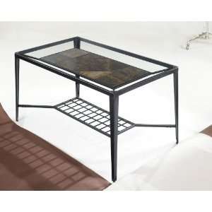com Calder Rectangular Glass Top Table by Signature Design By Ashley 