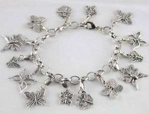 Tibetan silver Butterfly dragonfly bracelet E20002  