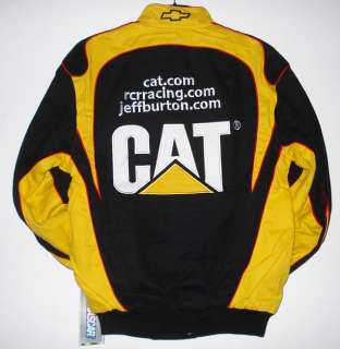 NASCAR Jeff Burton Cat Caterpilar Cotton Jacket XXXL  