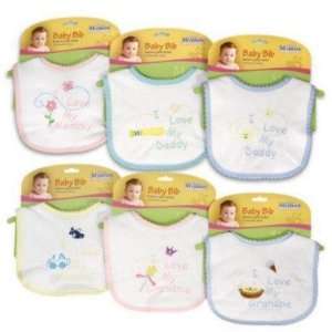  Baby Bib Embroidery 6 Styles Case Pack 72 