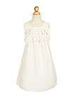 Ivory Cute Lace Trim Bodice Flower Girl Dress size 2 4 6 8 10 12 