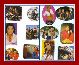 NEW ~ COMPLETE SET OF 12 ~ LARGE GLOSSY RBD ~REBELDE STICKERS