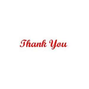    THANK YOU (script) self inking rubber stamp