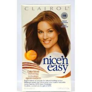  Clairol Nice N Easy Color #116 Natural Light Brown (Pack 