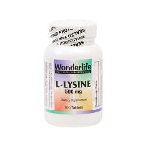  L Lysine 500 mg 100 Tablets