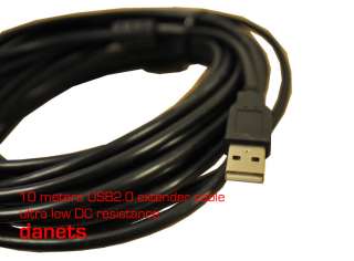 This is a brand new high performance 10 meters (or 33 ft) USB2.0 cable 