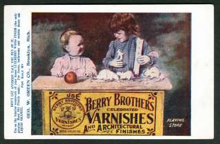  is this awesome advertising postcard PC for Berry Brothers Varnishes 