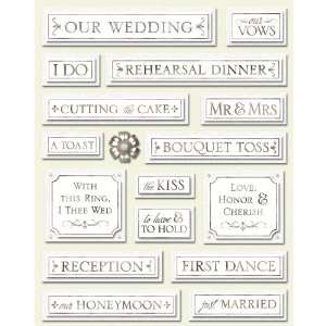  K&Company Floral Wedding Events Grand Adhesions Stickers 
