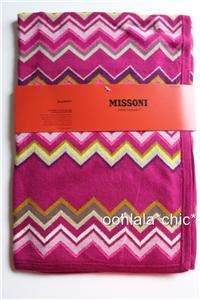   FOR TARGET Baby Throw Blanket Rose Wine Magenta Zig Zag Print Passione
