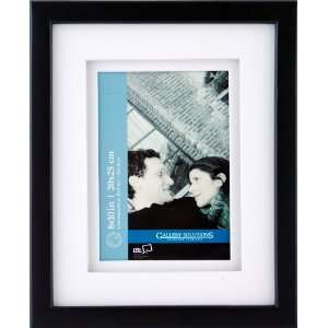  Gallery Solutions Black Gallery Frame, 8 by 10 Inch Matted 