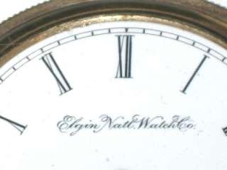   ELGIN Natl Watch Co Pocket Watch 1887 Hunter Case Gold Filled  