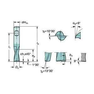 End Mill,gc1610,pvd,0.315 In Dia,3.937 L   SANDVIK COROMANT  