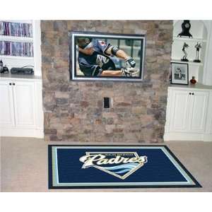  Exclusive By FANMATS MLB   San Diego Padres 5 x 8 Rug 