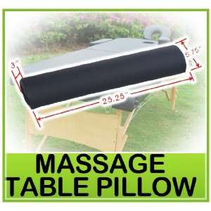  Soozier Massage 25 Half Round Bolster Pillow   Black 