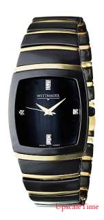 Wittnauer 12D004 Ceramic Black Dial Stainless Steel Gold Plated and 