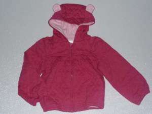 NWT Gymboree Little Heart Pink Quilted Jacket Ears 4/4T  