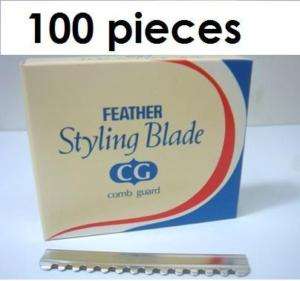 JAPAN CG COMB GUARD FEATHER STYLING BLADE 100 PIECES  