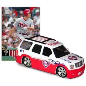   Phillies Chase Utley Cadillac Escalade with Card