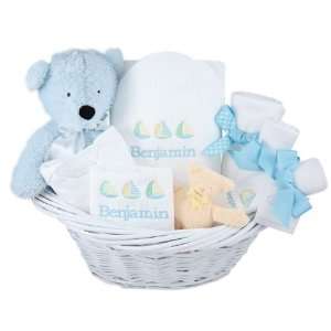  personalized deluxe baby boy gift basket Baby