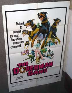 THE DOBERMAN PINSCHER GANG original 1972 movie poster  