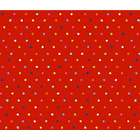  Sheet   Primary Colorful Pindots Red Woven   13 x 27   Made In USA