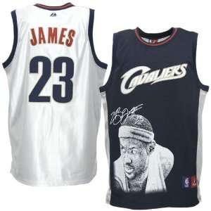 Majestic Cleveland Cavaliers #23 LeBron James Tag Line Basketball 