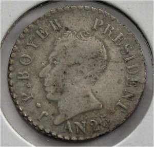 HAITI SILVER COIN 20 25 50 CENTIMES 1828 1907 XF  