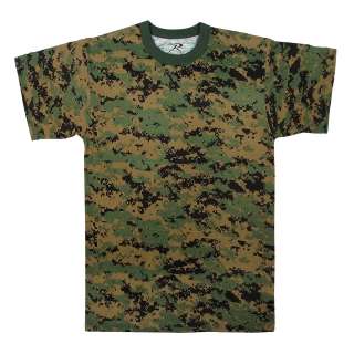 MARPAT Woodland Digital Camo T shirt 613902649606  