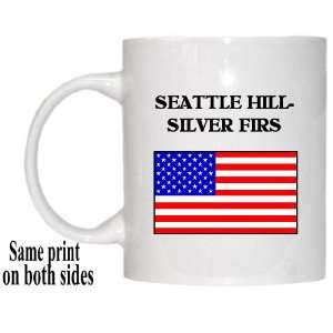  US Flag   Seattle Hill Silver Firs, Washington (WA) Mug 