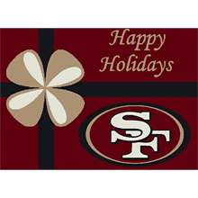   Francisco 49ers Holiday 3 Ft. 10 In. x 5 Ft. 4 In. Rug   