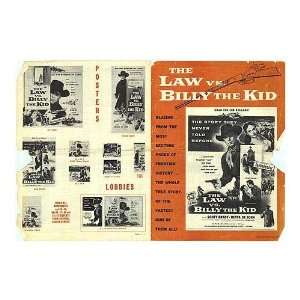  Law Vs. Billy The Kid Original Movie Poster, 12 x 16 