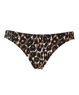 Chocolate (Brown) Animal Side Tie Bikini Bottom  233805627  New Look